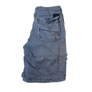 VTG Marc‎ Ecko Cut & Sew Cargo Shorts 32 Gray Utility Casual Y2K 90s Streetwear